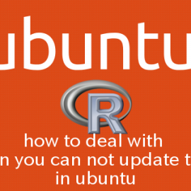 R×Ubuntu apt-getでRがアップデートできない場合の対処法