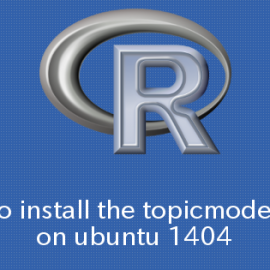 R×Ubutnu topicmodelsのインストールの方法