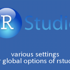 RStudio Global Optionsの各種設定