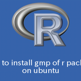 R×Ubuntu gmpパッケージをインストールする方法